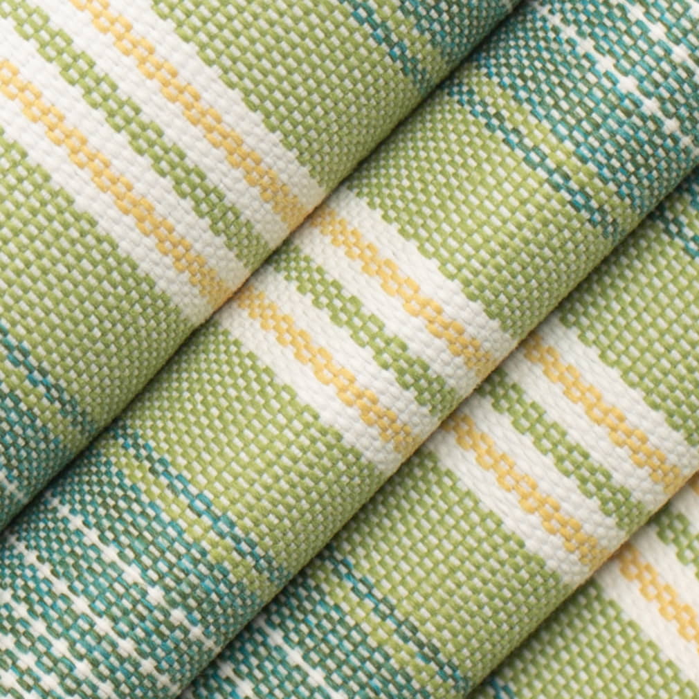 D4306 Stripe Parrot Aqua & Teal,Green Charlotte Fabrics