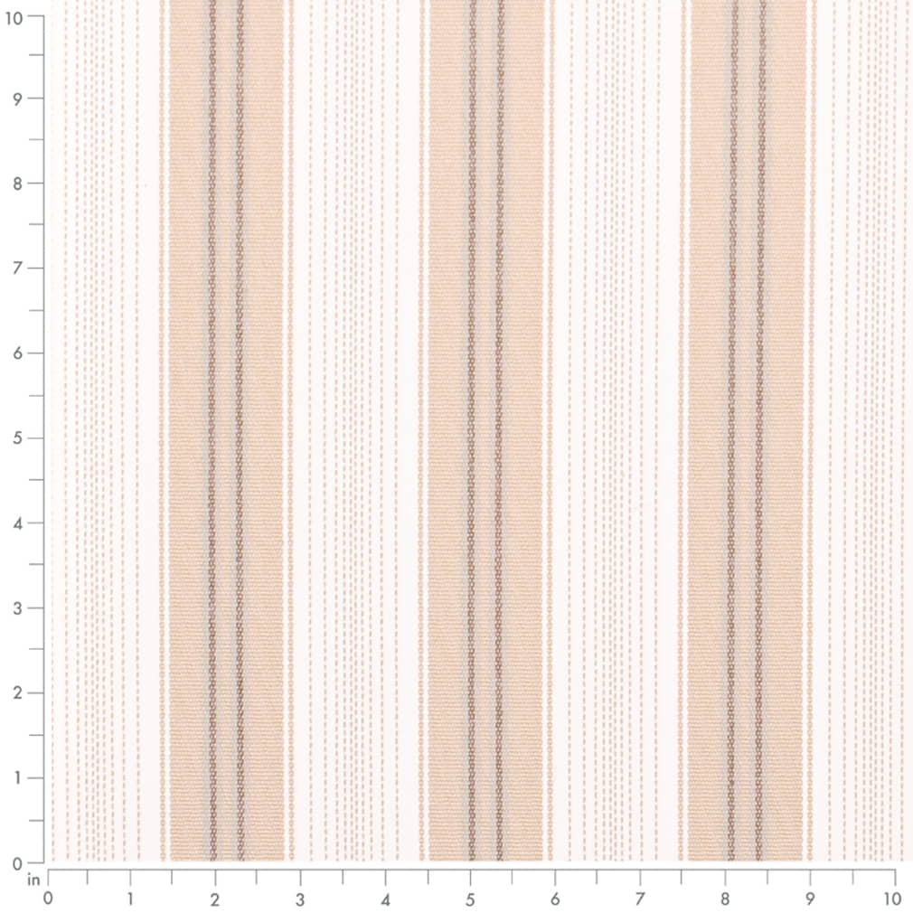 D4307 Stripe Fawn Beige & Taupe,Brown Charlotte Fabrics