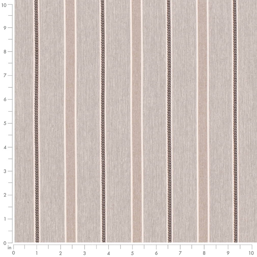 D4308 Stripe Pebble Grey & Silver Charlotte Fabrics