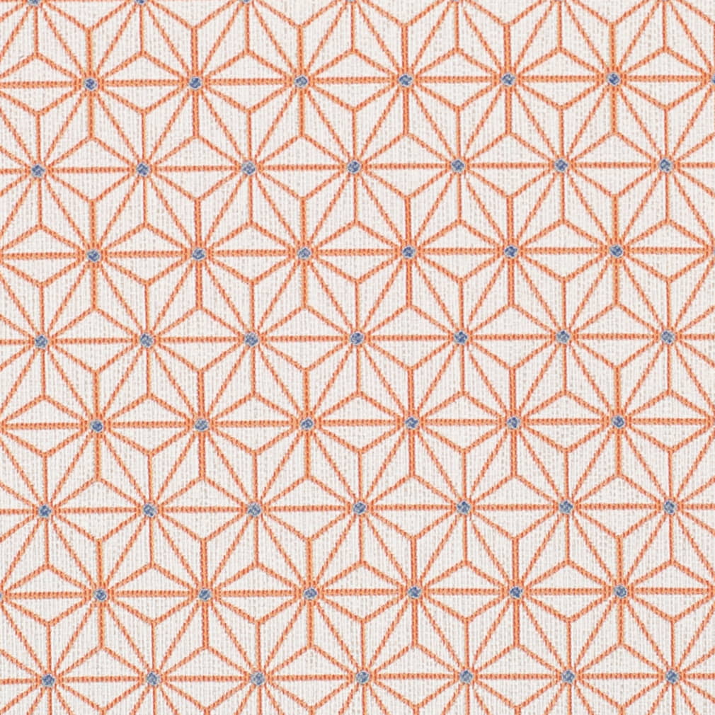 D4312 Abstract & Geometric Orange & Rust Charlotte Fabrics Woven Patterns