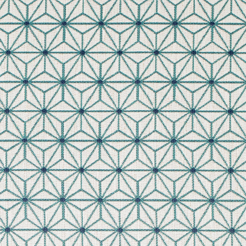 D4314 Abstract & Geometric Aqua & Teal Charlotte Fabrics Woven Patterns
