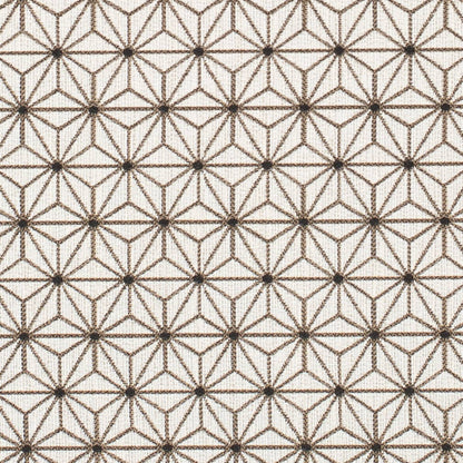 D4317 Abstract & Geometric Saddle Brown Charlotte Fabrics