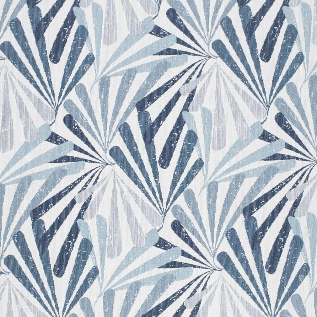 D4318 Abstract & Geometric Pool Blue Charlotte Fabrics