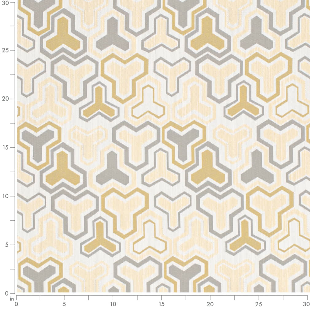 D4320 Abstract & Geometric Buttercup Gold & Yellow Charlotte Fabrics