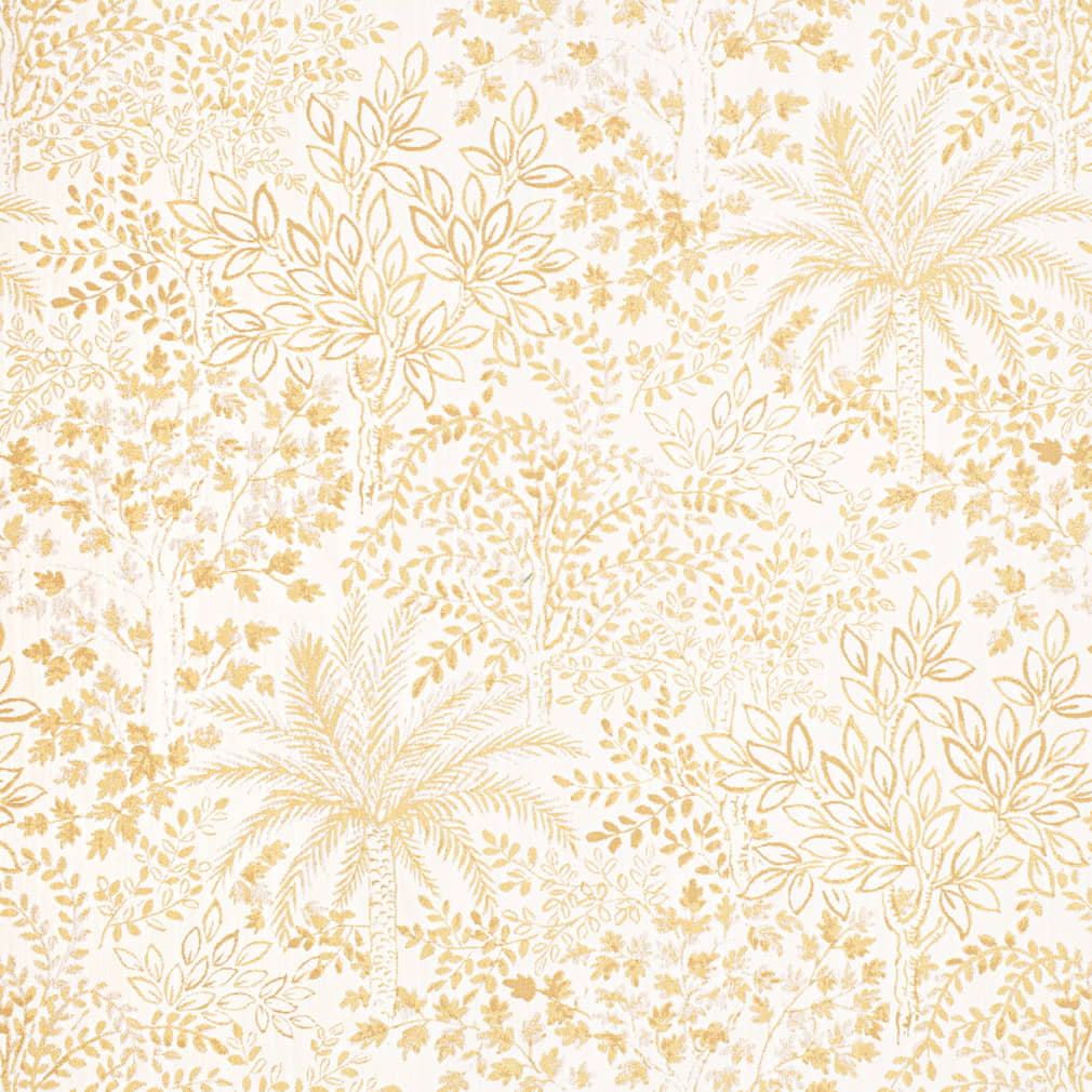 D4321 Leaves,Tropical & Botanical Gold & Yellow Charlotte Fabrics Woven Patterns