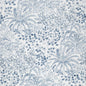 D4323 Leaves,Tropical & Botanical Blue Charlotte Fabrics Woven Patterns