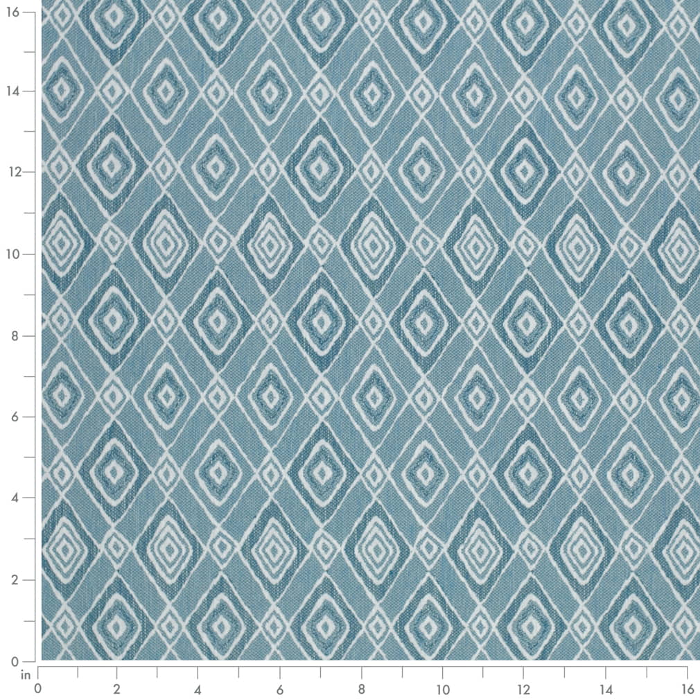 D4328 Abstract & Geometric,Diamonds Capri Aqua & Teal Charlotte Fabrics
