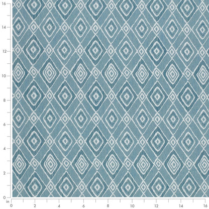 D4328 Abstract & Geometric,Diamonds Capri Aqua & Teal Charlotte Fabrics