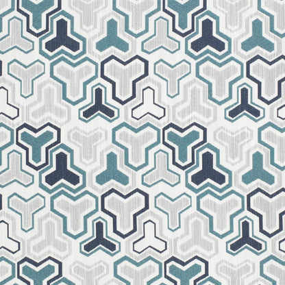 D4329 Abstract & Geometric Teal Aqua & Teal Charlotte Fabrics