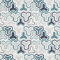 D4329 Abstract & Geometric Teal Aqua & Teal Charlotte Fabrics