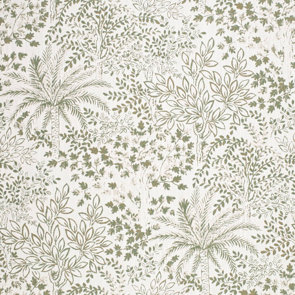 D4332 Leaves,Tropical & Botanical Palm Green Charlotte Fabrics