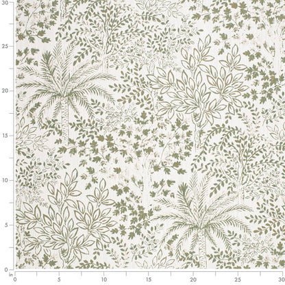 D4332 Leaves,Tropical & Botanical Palm Green Charlotte Fabrics
