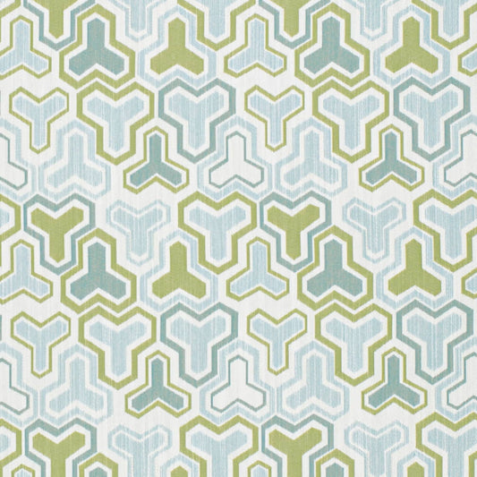 D4333 Abstract & Geometric Aqua & Teal,Green Charlotte Fabrics Woven Patterns