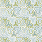 D4333 Abstract & Geometric Leaf Aqua & Teal,Green Charlotte Fabrics