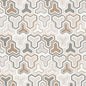 D4337 Abstract & Geometric Brown,Grey & Silver Charlotte Fabrics Woven Patterns