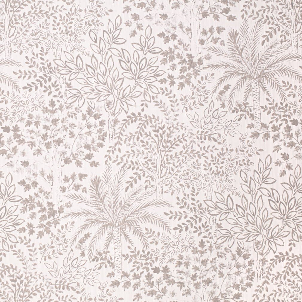 D4341 Leaves,Tropical & Botanical Dove Beige & Taupe Charlotte Fabrics