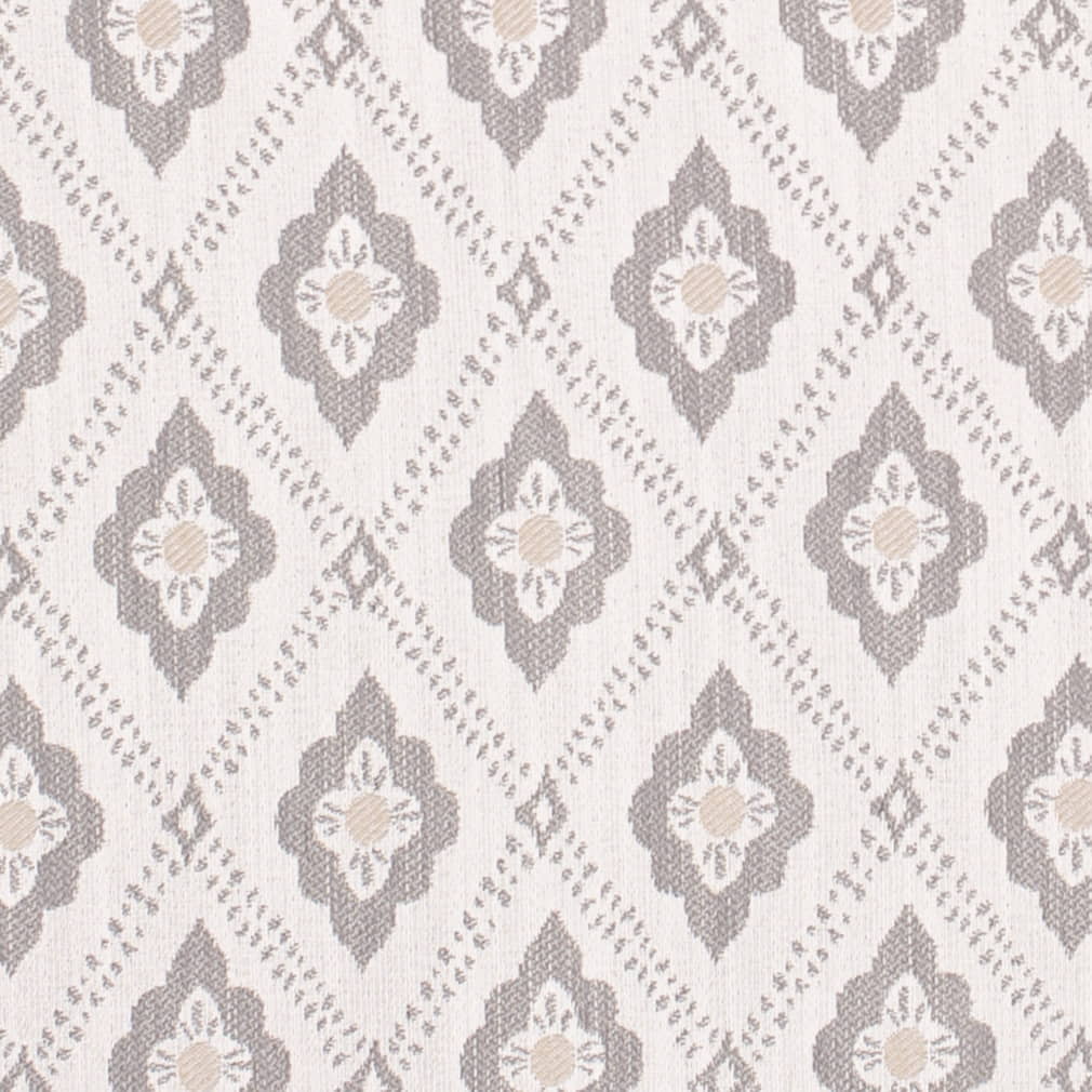 D4342 Abstract & Geometric,Diamonds Fog Grey & Silver Charlotte Fabrics