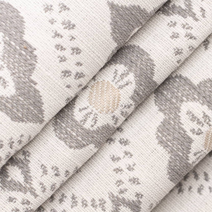 D4342 Abstract & Geometric,Diamonds Fog Grey & Silver Charlotte Fabrics