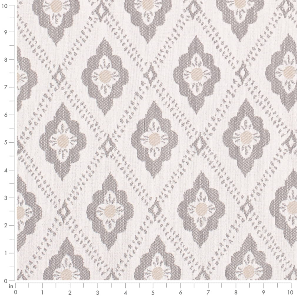 D4342 Abstract & Geometric,Diamonds Fog Grey & Silver Charlotte Fabrics