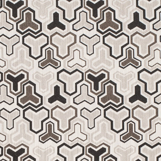 D4343 Abstract & Geometric Raven Black,Brown Charlotte Fabrics