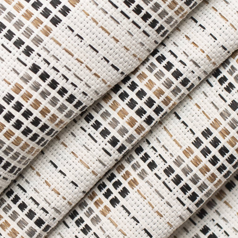 D4344 Abstract & Geometric Eclipse Black,Brown Charlotte Fabrics