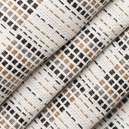 D4344 Abstract & Geometric Eclipse Black,Brown Charlotte Fabrics