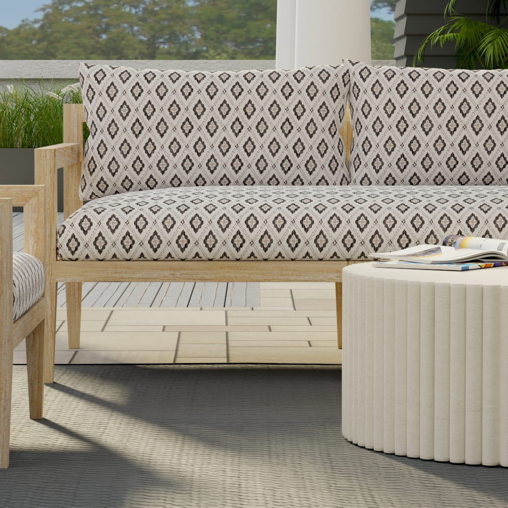 D4345 Abstract & Geometric,Diamonds Shadow Black Charlotte Fabrics