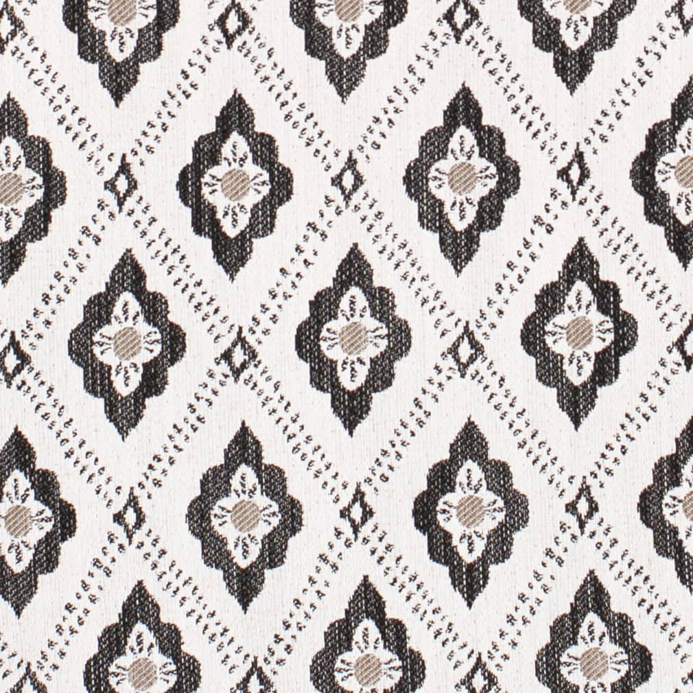 D4345 Abstract & Geometric,Diamonds Black Charlotte Fabrics Woven Patterns