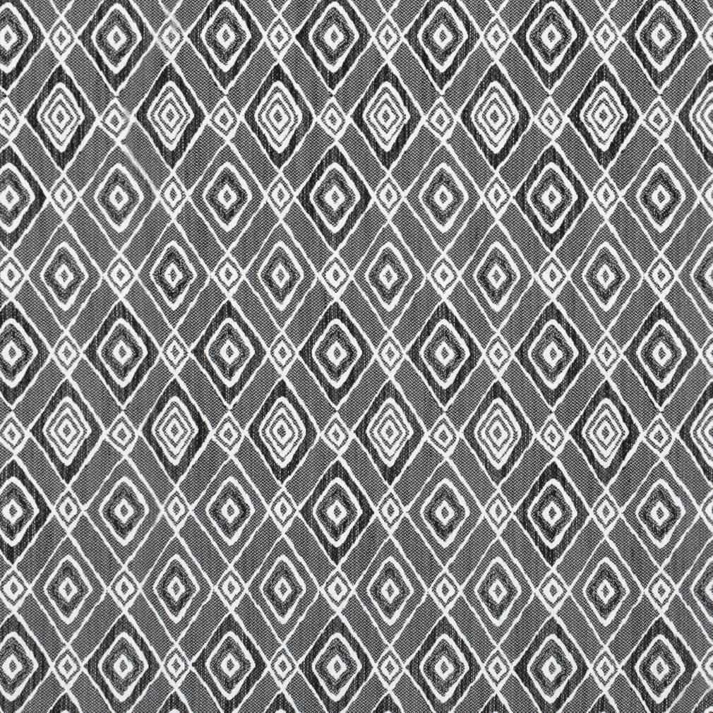 D4346 Abstract & Geometric,Diamonds Onyx Black Charlotte Fabrics
