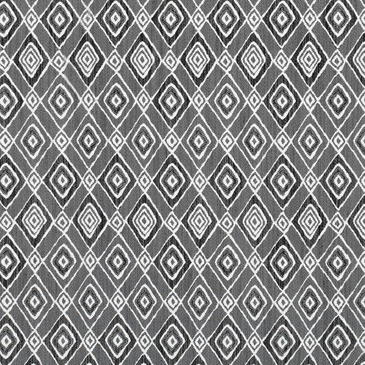 D4346 Abstract & Geometric,Diamonds Black Charlotte Fabrics Woven Patterns