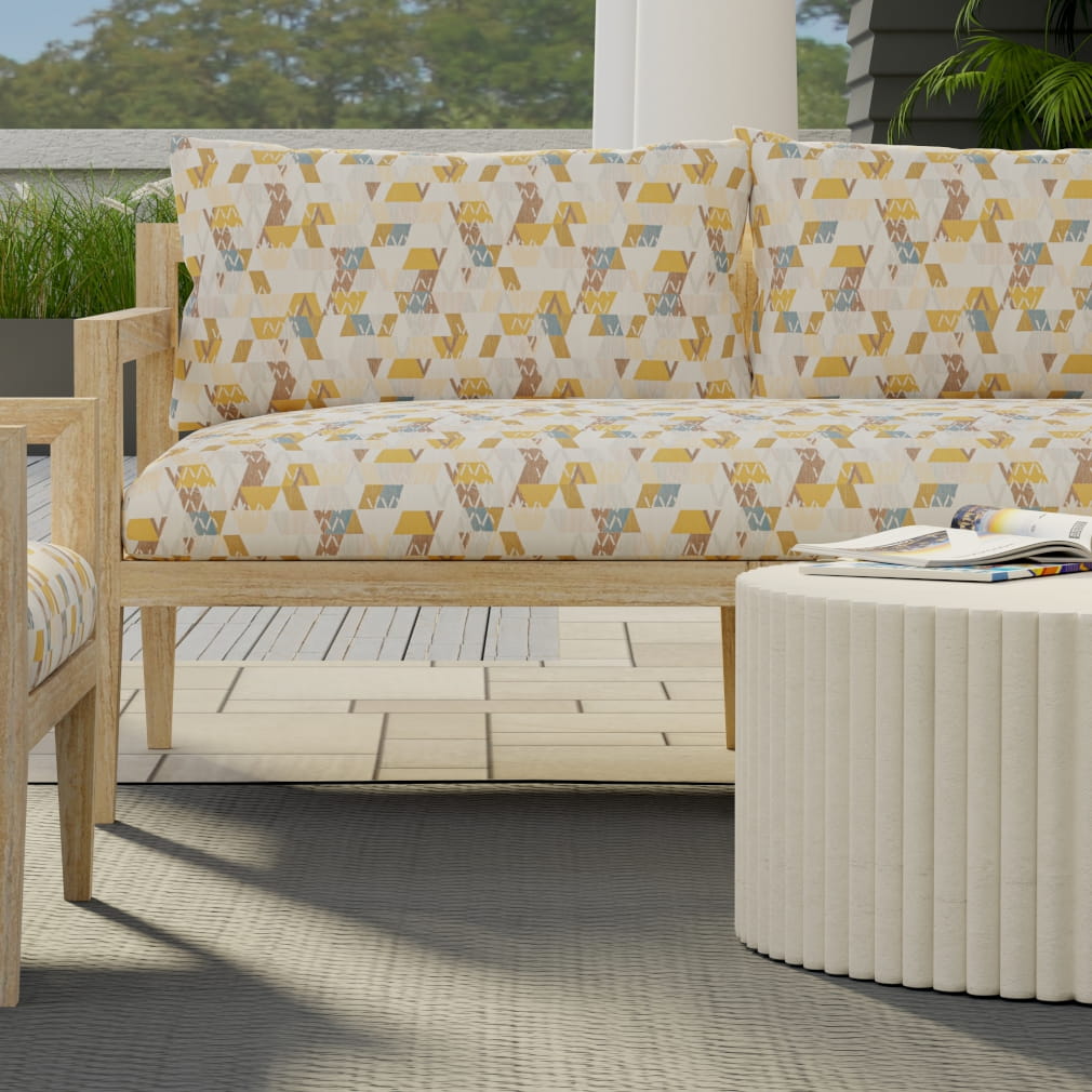 D4348 Abstract & Geometric Goldenrod Gold & Yellow Charlotte Fabrics