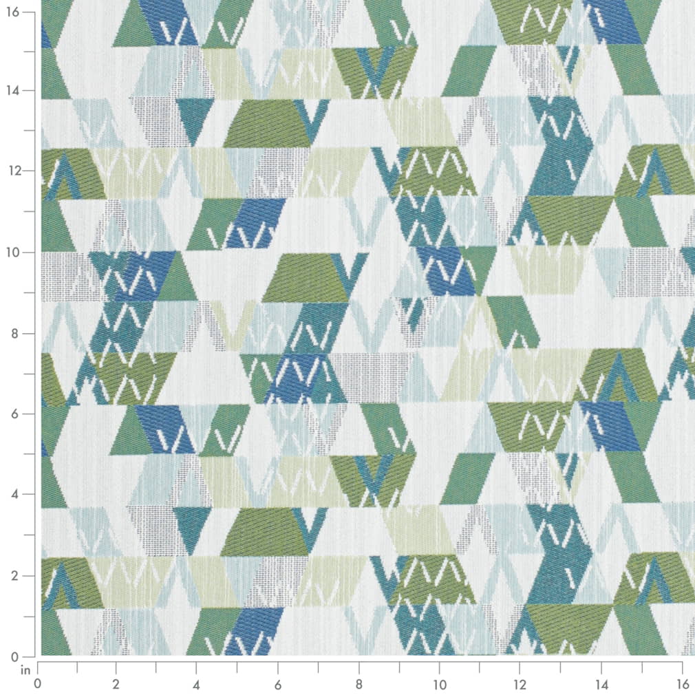 D4350 Abstract & Geometric Moss Green Charlotte Fabrics
