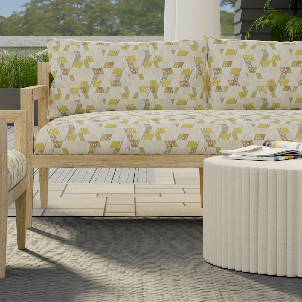 D4351 Abstract & Geometric Avocado Green Charlotte Fabrics