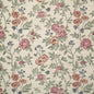 D4359 Floral Mulberry Green,Red & Burgundy Charlotte Fabrics