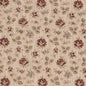 D4361 Floral Tearose Red & Burgundy Charlotte Fabrics