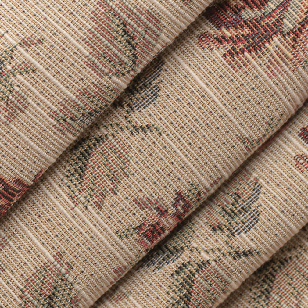D4361 Floral Tearose Red & Burgundy Charlotte Fabrics