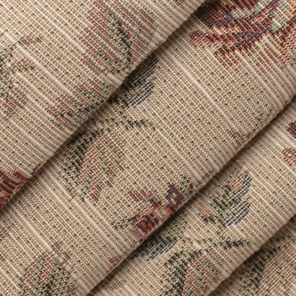 D4361 Floral Tearose Red & Burgundy Charlotte Fabrics