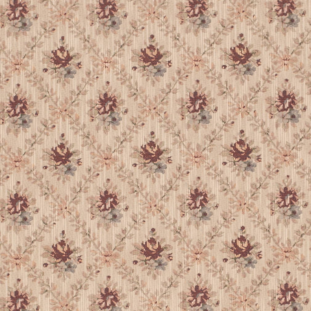 D4362 Abstract & Geometric,Diamonds,Floral Primrose Red & Burgundy Charlotte Fabrics