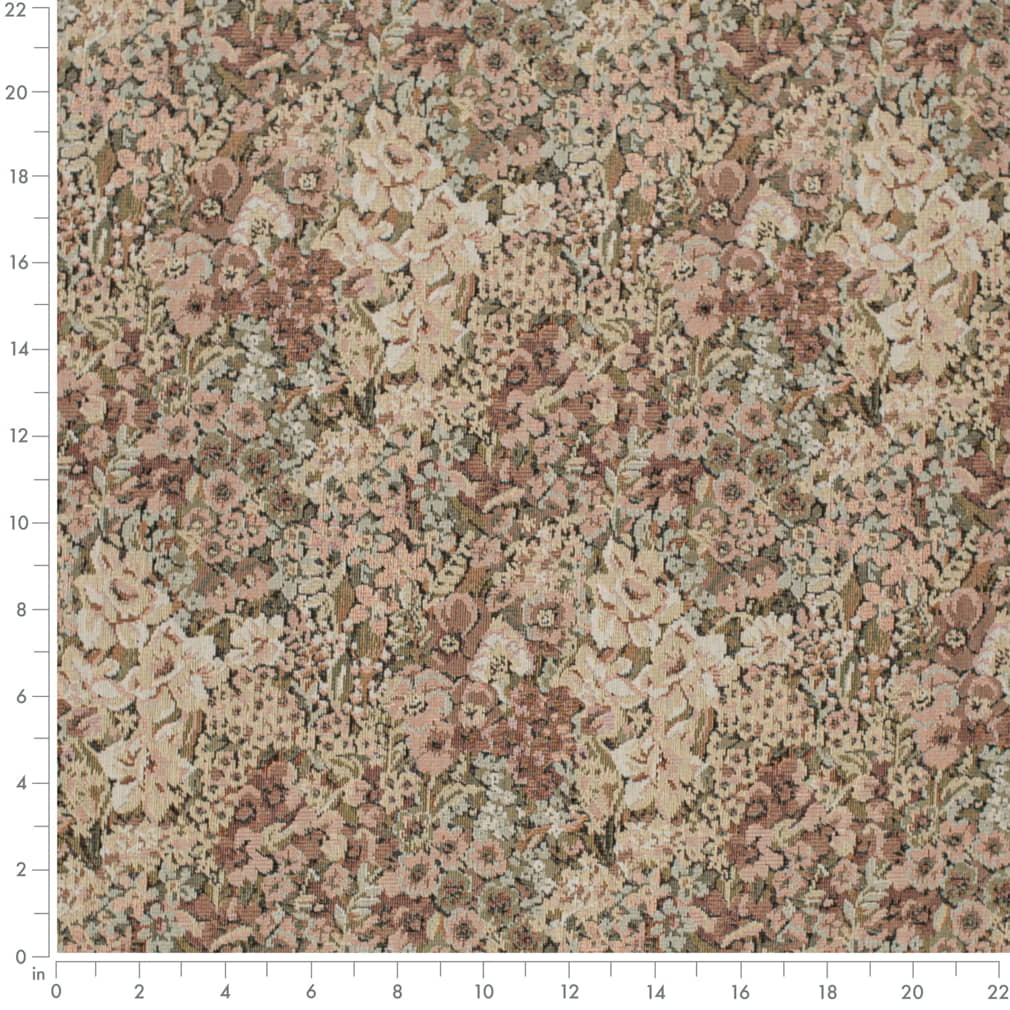 D4363 Floral Rose Pink Charlotte Fabrics