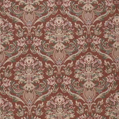 D4366 Damask Chili Orange & Rust,Red & Burgundy Charlotte Fabrics