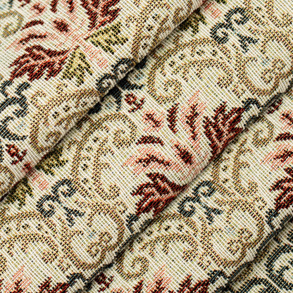 D4367 Abstract & Geometric,Damask Tomato Red & Burgundy Charlotte Fabrics