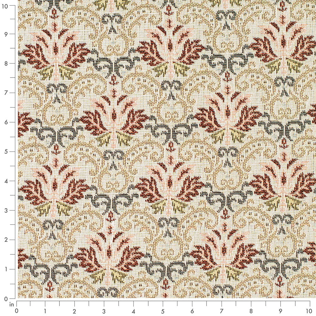 D4367 Abstract & Geometric,Damask Tomato Red & Burgundy Charlotte Fabrics