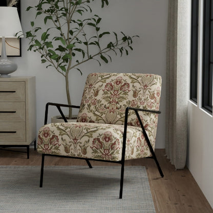 D4369 Damask Moss Green,Red & Burgundy Charlotte Fabrics
