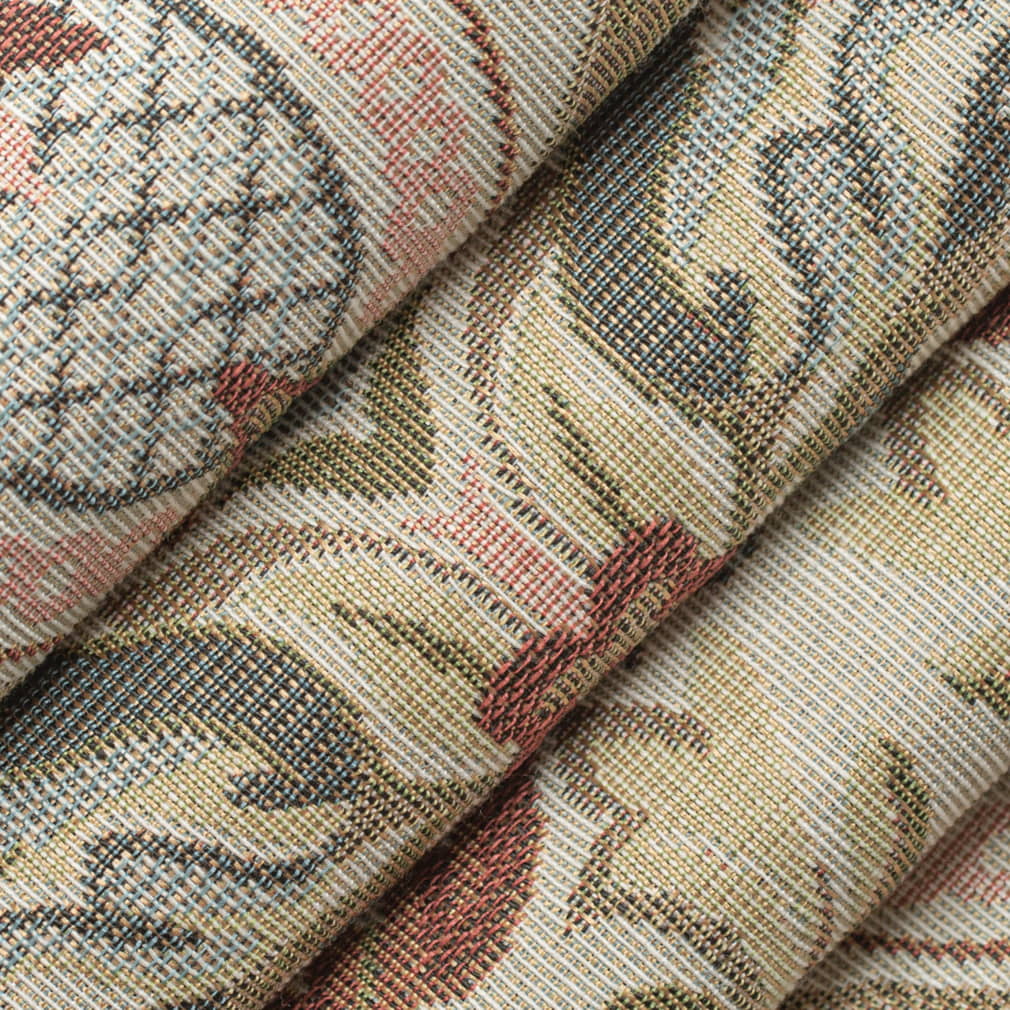 D4371 Damask Blue Garnet Blue,Red & Burgundy Charlotte Fabrics