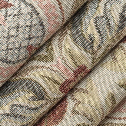 D4371 Damask Blue Garnet Blue,Red & Burgundy Charlotte Fabrics