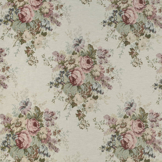 D4373 Floral Green,Pink Charlotte Fabrics Tapestry,Woven Patterns