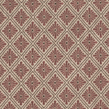 D4381 Abstract & Geometric,Diamonds Blossom Coral & Peach Charlotte Fabrics
