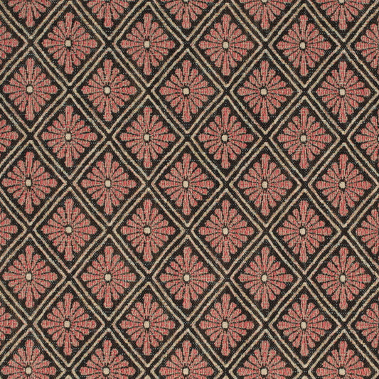D4384 Abstract & Geometric,Diamonds Carnation Coral & Peach Charlotte Fabrics
