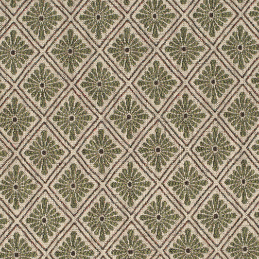 D4388 Abstract & Geometric,Diamonds Aloe Green Charlotte Fabrics
