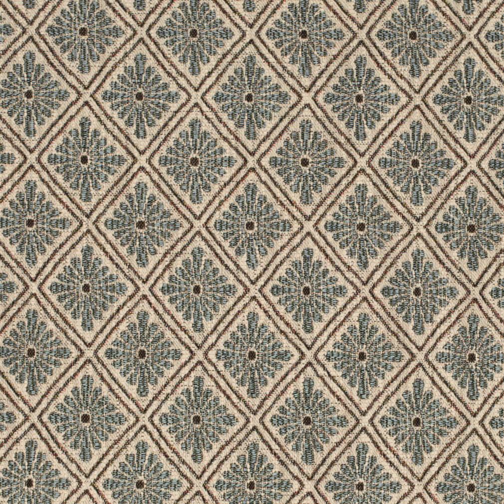 D4391 Abstract & Geometric,Diamonds Federal Blue Charlotte Fabrics